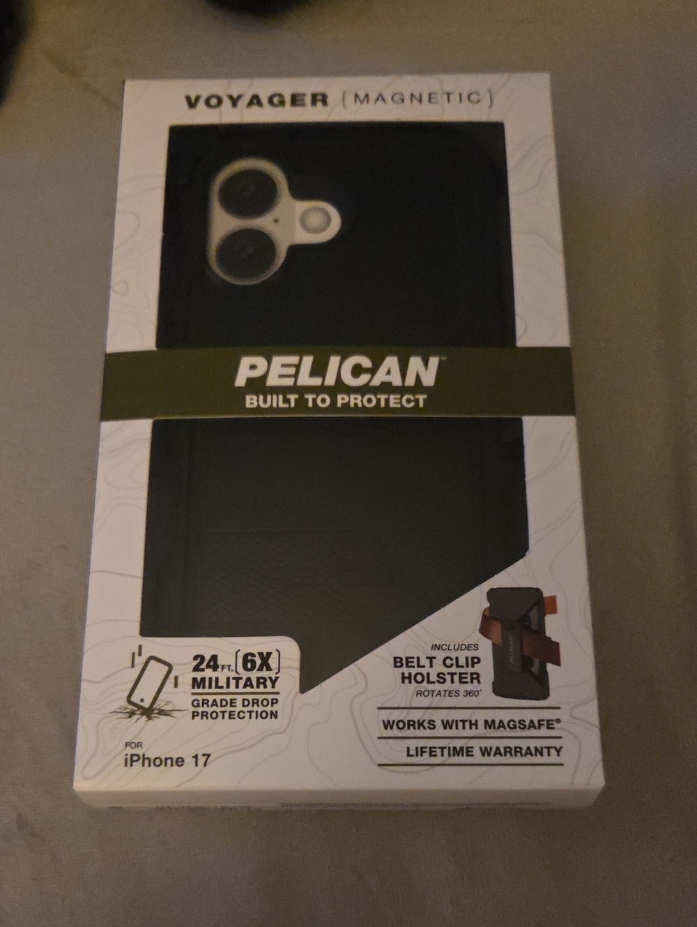 Pelican Voyager Magnetic iPhone 17 Black NWT